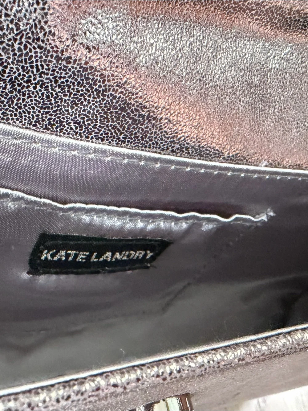Kate Landry Metallic Evening Bag